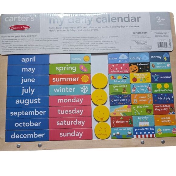 Melissa & Doug My Daily Calendar - Learning Tool - Picture 4 of 4